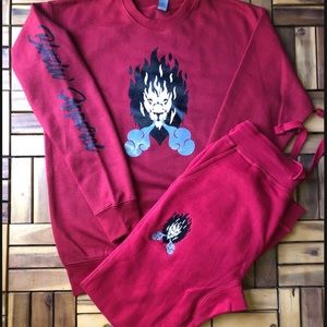 420 Roarin' Blanco Blazin' Lion Crew & Jogger Set